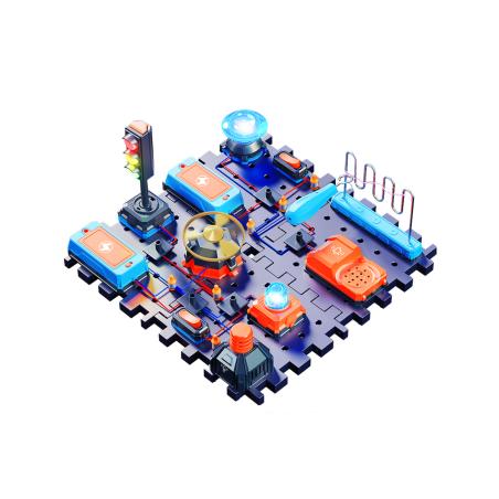 Zestaw Do Eksperymentów Naukowych Sygnalizacja Świetlna Wiatrak Zabawka Naukowa Eksperyment Obwód Elektroniczny