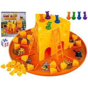 Rodzinna Gra KOT I MYSZY Złap Ser, Drabinki, Cat & Mouse