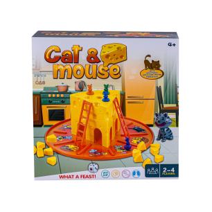Rodzinna Gra KOT I MYSZY Złap Ser, Drabinki, Cat & Mouse