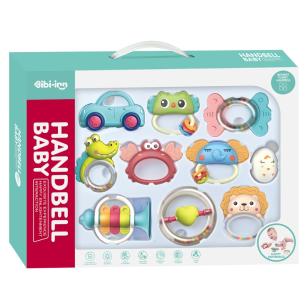 Grzechotka Gryzak 10 szt. Sensoryczna Zabawka Dla Dzieci Zestaw Grzechotek Gryzaków