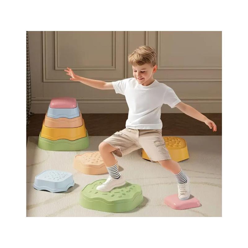 Ścieżka Sensoryczna Dla Dzieci KAMIENIE BALANSUJĄCE 5 Szt Równowaga Trening Równowagi Ścieżka Sensoryczna Dla Dzieci KAMIENIE BALANSUJĄCE 5 Szt Równowaga Trening Równowagi