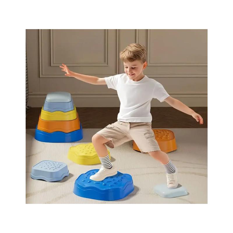 Ścieżka Sensoryczna Dla Dzieci KAMIENIE BALANSUJĄCE 5 Szt Równowaga Trening Równowagi Ścieżka Sensoryczna Dla Dzieci KAMIENIE BALANSUJĄCE 5 Szt Równowaga Trening Równowagi