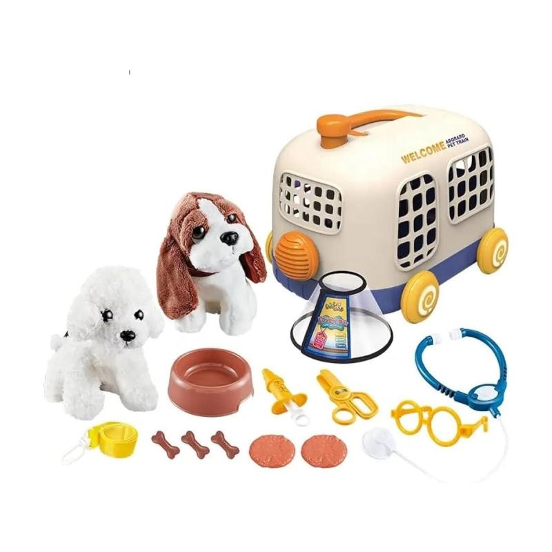 Zestaw Małego Weterynarza Transporter Dla Psa + Akcesoria Klatka Dla Zwierząt Weterynarz Doktor Pies Pluszak Zestaw Małego Weterynarza Transporter Dla Psa + Akcesoria Klatka Dla Zwierząt Weterynarz Doktor Pies Pluszak