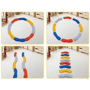 Ścieżka Sensoryczna Dla Dzieci KAMIENIE BALANSUJĄCE Do Ćwiczenia Równowagi 8 Szt Trening Równowagi