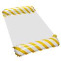 Materac dmuchany plażowy hamak wodny leżak fotel krzesło do pływania basenu żółty