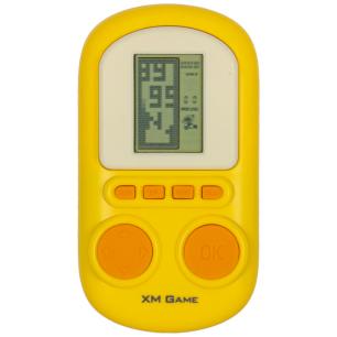 Gra elektroniczna zręcznościowa mini konsola przenośna kieszonkowa żółty