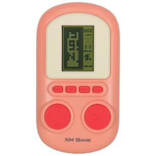 Gra elektroniczna zręcznościowa mini konsola przenośna kieszonkowa różowa