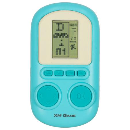 Gra zręcznościowa elektroniczna konsola retro gierka przenośna kieszonkowa niebieska