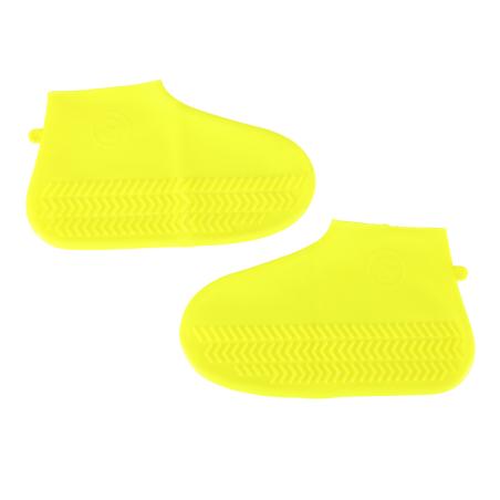 Nakładki przeciwdeszczowe na buty ochraniacze nieprzemakalne przeciwdeszczowe kalosze S żółte roz. 26-34