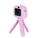 Aparat fotograficzny cyfrowy dla dzieci na statywie jednorożec fioletowy