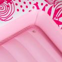 Materac dmuchany do pływania z poduszką różowy