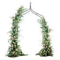 Pergola ogrodowa LUARO metalowa łuk z grotami na róże kwiaty pnącza 265 cm