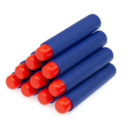 Strzałki naboje do wyrzutni pistoletu piankowe 10 sztuk 7,2cm