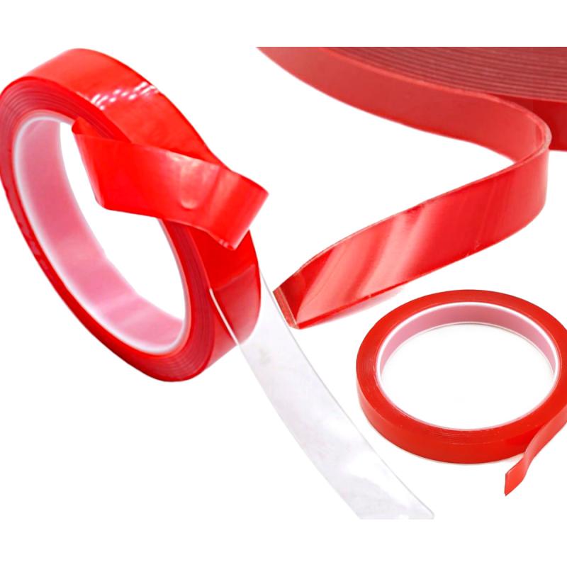 Taśma dwustronna samoprzylepna akrylowa montażowa transparentna mocna 20mm x 3m Taśma dwustronna samoprzylepna akrylowa montażowa transparentna mocna 20mm x 3m