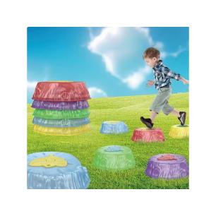 Ścieżka Sensoryczna Dla Dzieci ŚWIECĄCE KAMIENIE BALANSUJĄCE 8 Szt Trening Równowagi