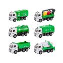 Zestaw 6 Pojazdów Ciężarowych Ciężarówka Tir Ciągnik Wywrotka Śmieciarka Beczkowóz