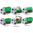 Zestaw 6 Pojazdów Ciężarowych Ciężarówka Tir Ciągnik Wywrotka Śmieciarka Beczkowóz