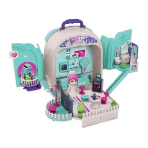 Zestaw Lekarski w Plecaku 3w1 Mały Doktor Walizka Plecak Domek Dla Lalek