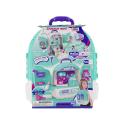 Zestaw Lekarski w Plecaku 3w1 Mały Doktor Walizka Plecak Domek Dla Lalek