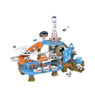 Zjazd Tor Samochodowy Parking Zjeżdżalnia Stacja Kosmiczna Rakieta