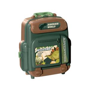 Duży Zestaw Dinozaurów W Plecaku Figurki W Walizce DINOZAURY Wulkan Akcesoria 30 El.