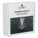 Fontanna solarna LUARO do oczka wodnego ogrodowa pompa pływająca LED RGB 16cm