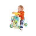 Wielofunkcyjny Interaktywny Jeździk Pchacz Chodzik Edukacyjny Stolik Grający 4w1 Niebieski