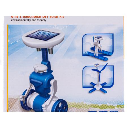 Roboty solarne 6w1 - Solar Kit - wiatrak, helikopter, auto, robot