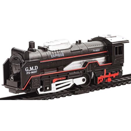 Elektryczna Kolejka - Parowóz + 3 Wagony