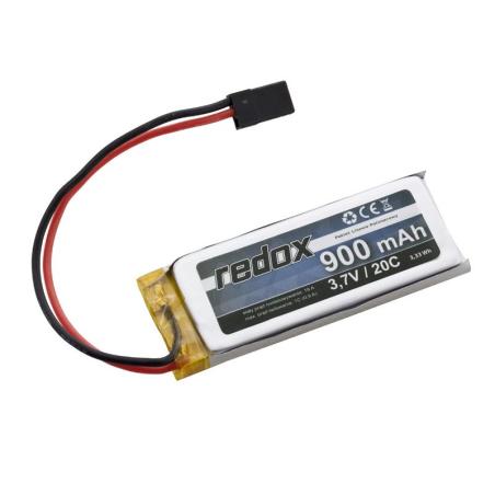 Redox 900 mAh 3,7V 20C (pojedyncze ogniwo) (wtyczka JR)