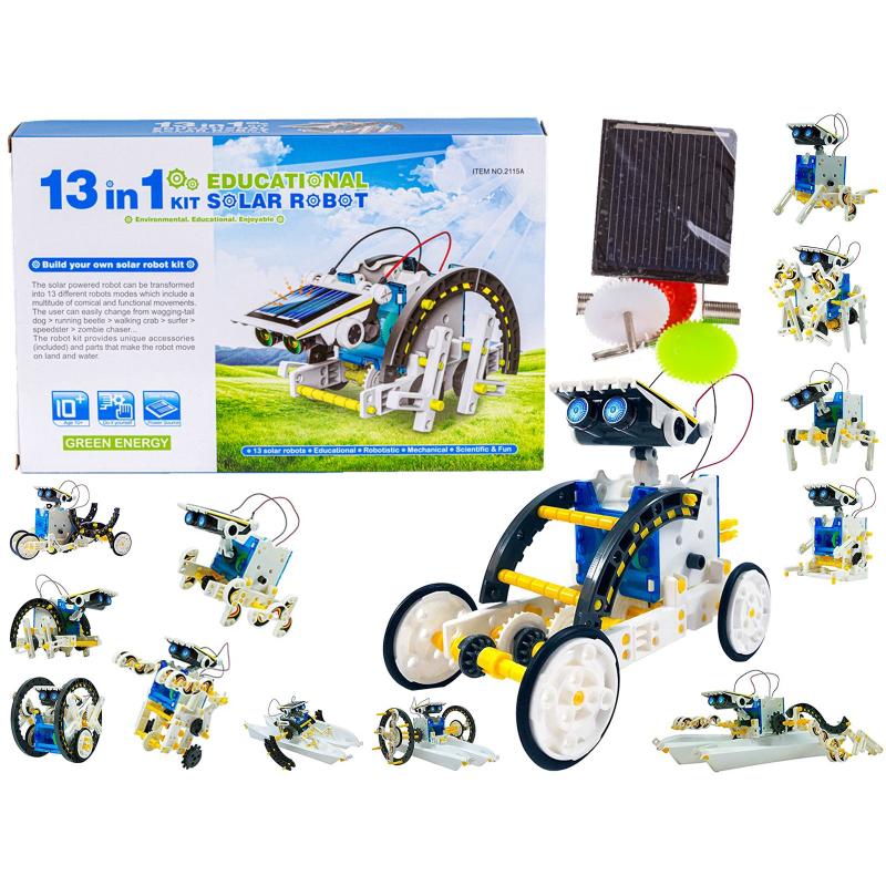 Edukacyjny Zestaw Solarny Robot 13w1 - Pies, Łódka Itp Edukacyjny Zestaw Solarny Robot 13w1 - Pies, Łódka Itp