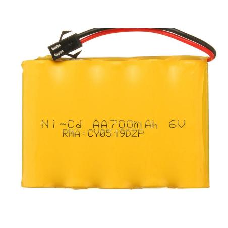 Pakiet, Akumulator, Bateria Ni-Cd 6V 700mah Do Samochodu Auta Crawler HB P1402, P1401