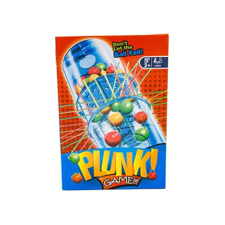 Gra Zręcznościowa Typu Bierki PLUNK Spadające Kulki, Wieża + Kolorowe Kuleczki