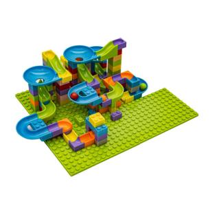 Tor Kulkowy Z Klockami 256 elementów, Kolorowe Klocki