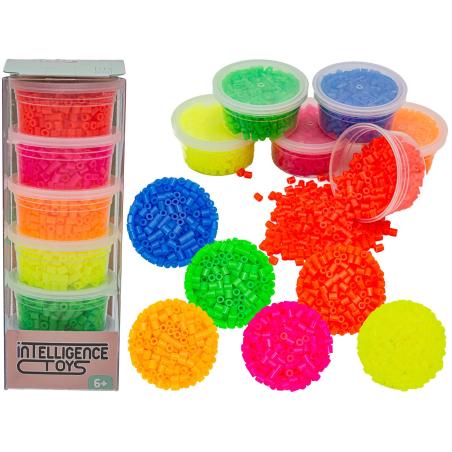 Koraliki Do Prasowania 3000szt, Prasowanki, Do Prasowanek, 6 Kolorów, Zapas - FLUORESCENCYJNE MIX Kolorów