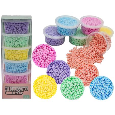 Koraliki Do Prasowania 3000szt, Prasowanki, Do Prasowanek, 6 Kolorów, Zapas PASTELOWE KOLORY MIX