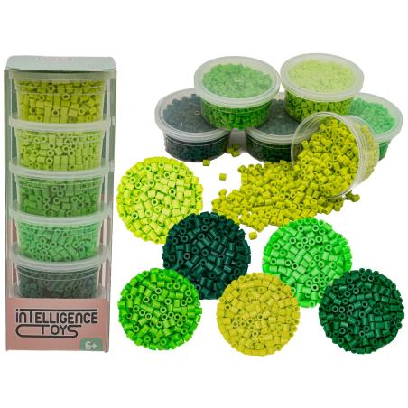 Koraliki Do Prasowania 3000szt, Prasowanki, Do Prasowanek, 6 Kolorów, Zapas - ODCIENIE ZIELENI