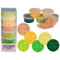 Koraliki Do Prasowania 3000szt, Prasowanki, Do Prasowanek, 6 Kolorów, Zapas - ODCIENIE ŻÓŁTEGO I ZIELONEGO