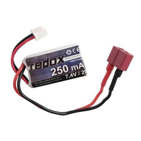 Redox 250 mAh 7,4V 20C DEAN - pakiet LiPo