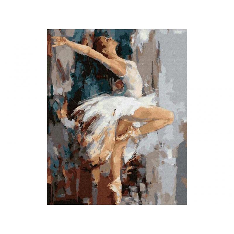 OBRAZ MALOWANIE PO NUMERACH RAMA 40x50cm BALETNICA W TAŃCU OBRAZ MALOWANIE PO NUMERACH RAMA 40x50cm BALETNICA W TAŃCU