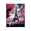 OBRAZ MALOWANIE PO NUMERACH RAMA 40x50cm PARYŻ - WIEŻA EIFFLA