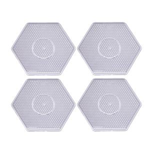 Szablon Do Prasowanek, Koraliki Do Prasowania, Podstawka SZEŚCIOKĄT 4 Sztuki