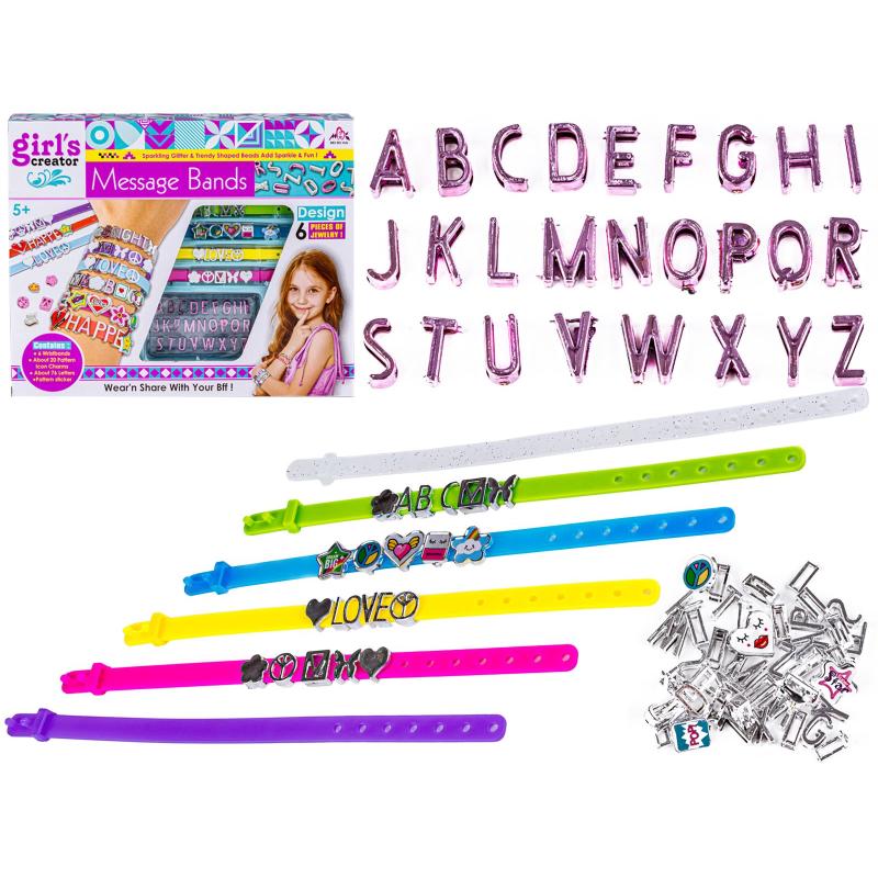 Zestaw Do Robienia Bransoletek Z Literkami Zestaw Do Robienia Bransoletek Z Literkami