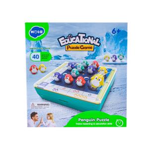 Gra Sudoku, Edukacyjne Puzzle, Klocki, Logiczna Układanka Pingwiny