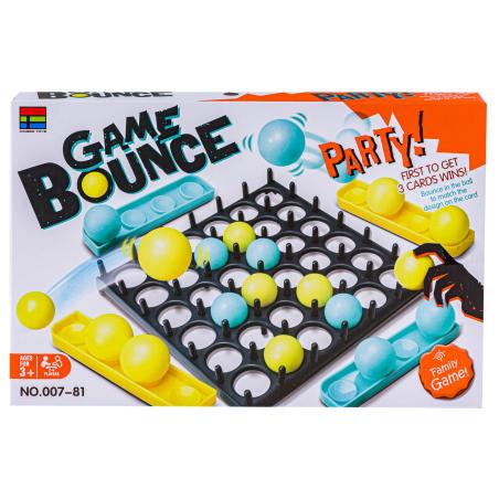 Rodzinna Gra Zręcznościowa BOUNCE GAME, Układanka, Karty, Piłeczki