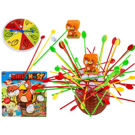 Zręcznościowa Gra Typu Bierki KIKI'S NEST Zbuduj Gniazdo Kurczaka