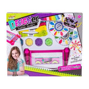 Zestaw Do Tworzenia Biżuterii, Bransoletek, Krosno, Koraliki, Nitki + Akcesoria