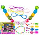 Zestaw Do Tworzenia Biżuterii I Ozdób Do Włosów, Gumki, Koraliki + Akcesoria