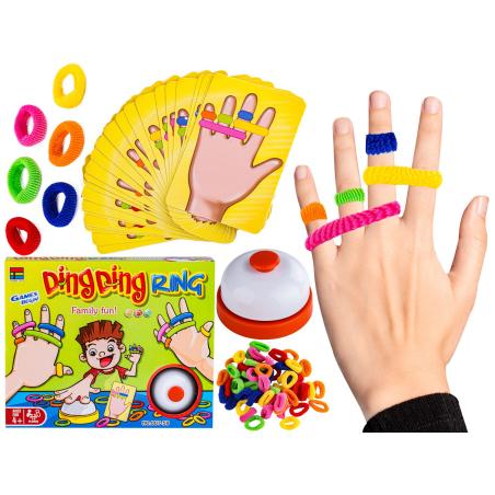 Gra Na Refleks Dopasuj Gumki, DING DING RING, Kolorowe Gumeczki, Karty, Dzwonek, Kto Pierwszy