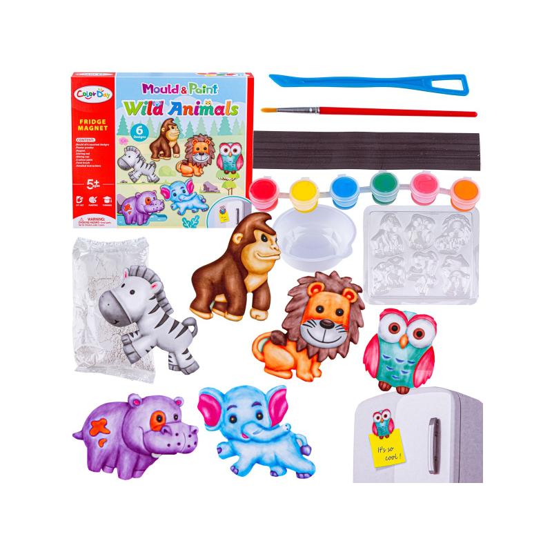 Kreatywny Zestaw Stwórz Magnes, Odlew DIY DZIKIE ZWIERZĘTA Zrób To Sam Kreatywny Zestaw Stwórz Magnes, Odlew DIY DZIKIE ZWIERZĘTA Zrób To Sam